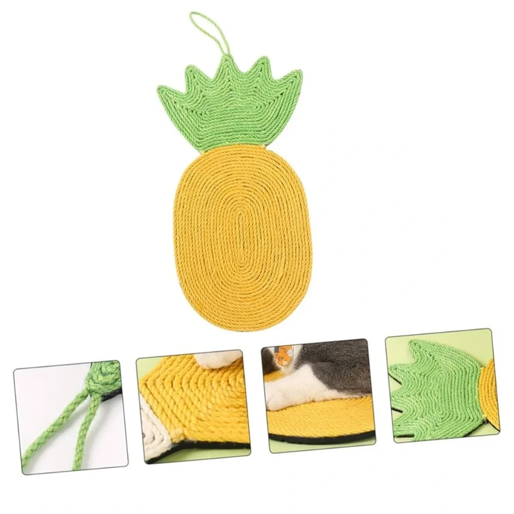 ✨BNWT - Hanging Pineapple Crocheted Cat Scratching Mat✨